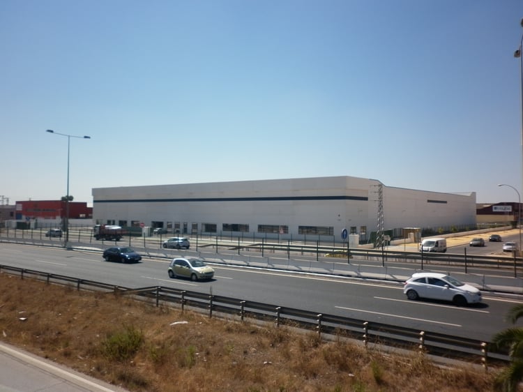Imagen almacén Logístico Heineken -Cruzcampo en Sevilla